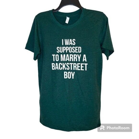 Women’s Green Bella Canvas Backstreet Boys Short Sleeve Tee Size Small - Picture 1 of 3